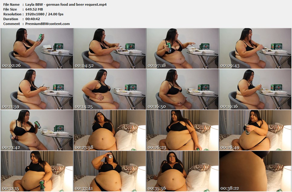 Layla BBW - german food and beer request thumbnails Layla BBW - german food and beer request thumbnails