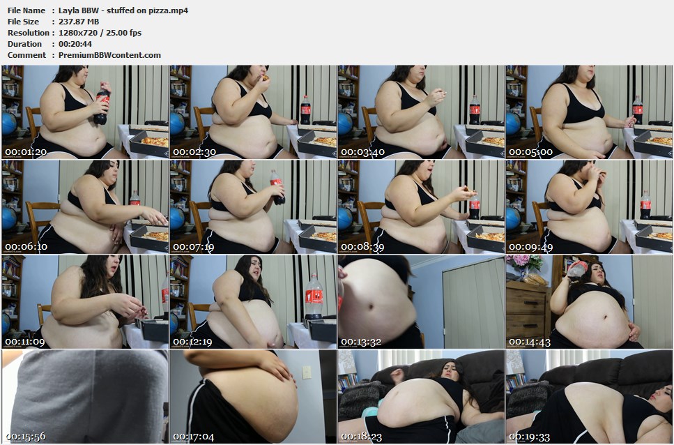 Layla BBW - stuffed on pizza thumbnails Layla BBW - stuffed on pizza thumbnails
