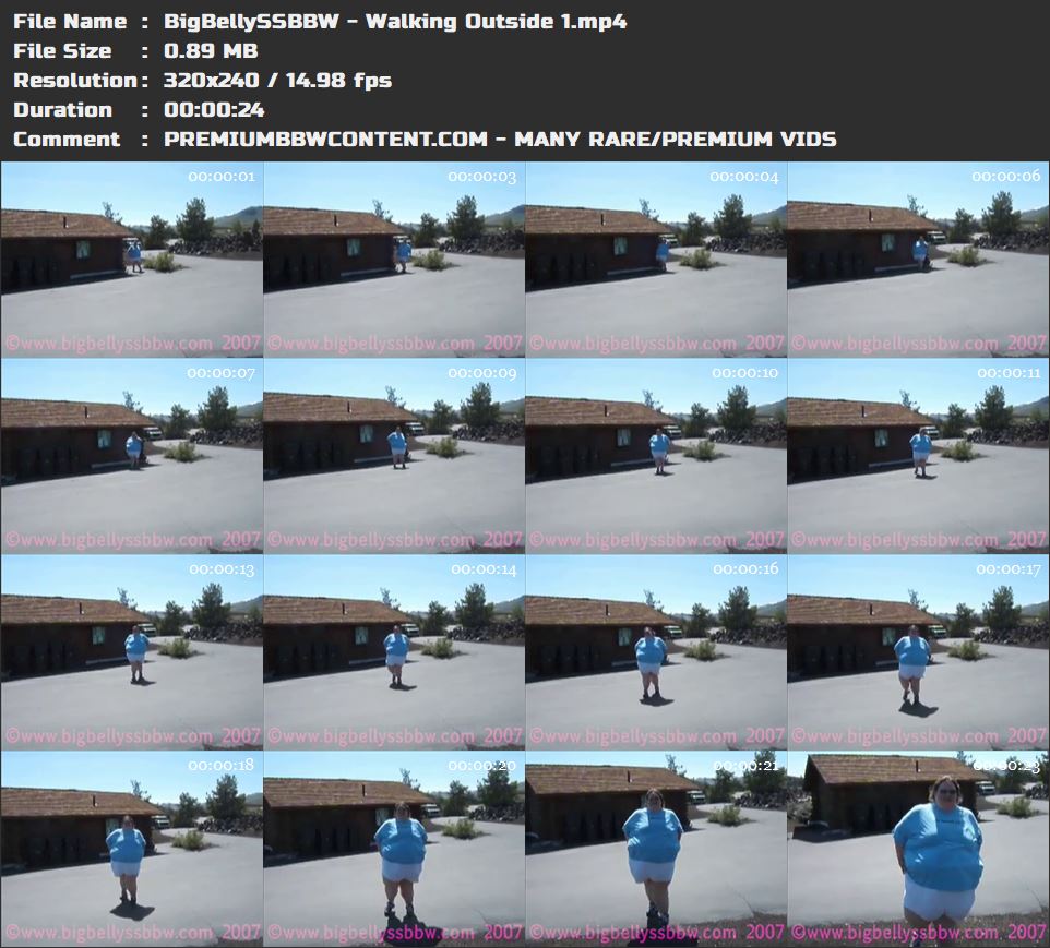 BigBellySSBBW - Walking Outside 1 thumbnails