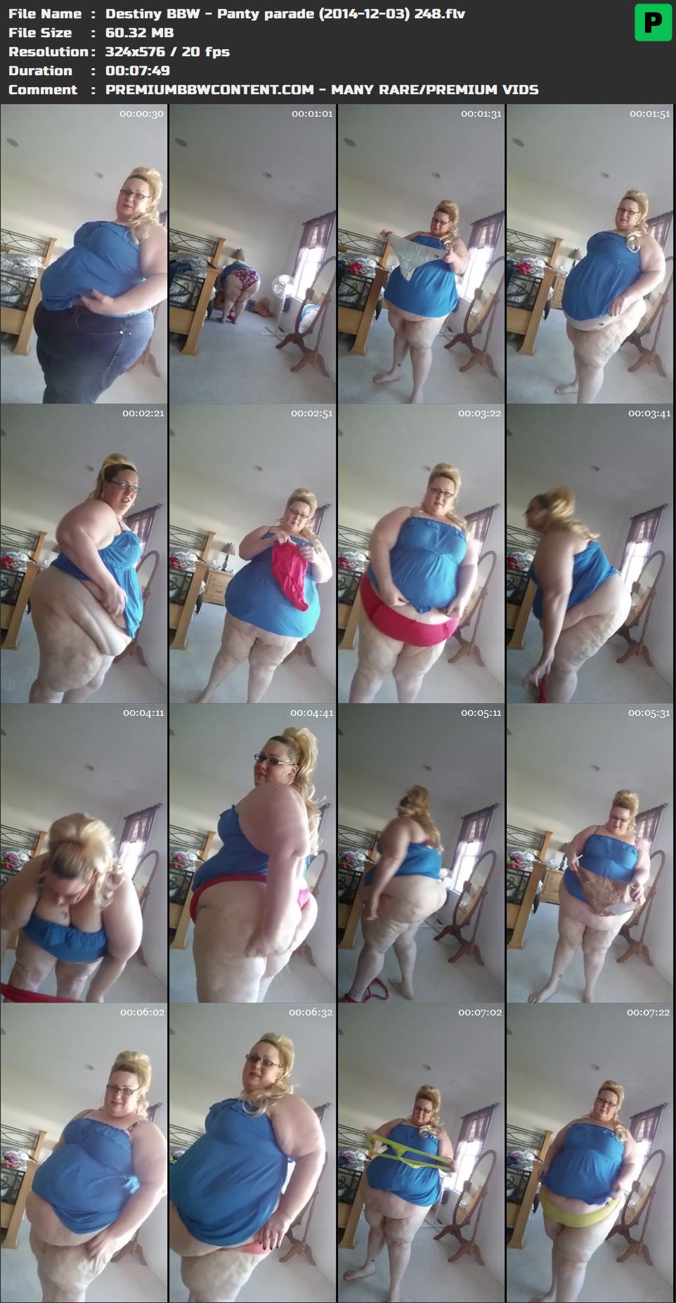 Destiny BBW - Panty parade (2014-12-03) 248 thumbnails