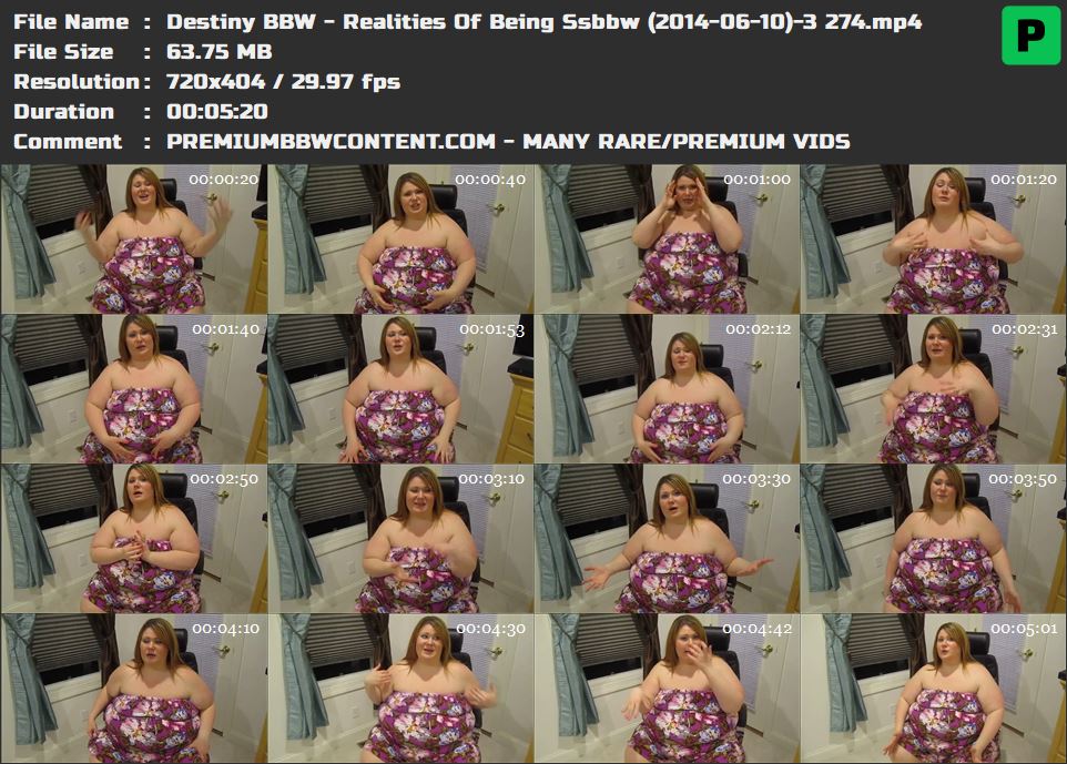 Destiny BBW - Realities Of Being Ssbbw (2014-06-10)-3 274 thumbnails
