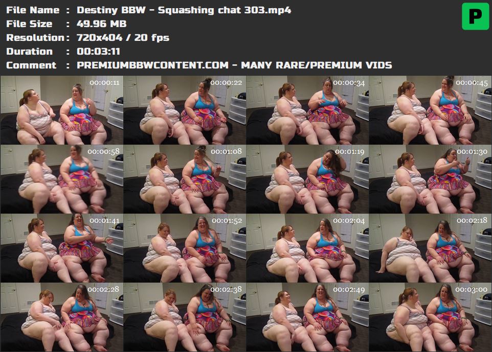 Destiny BBW - Squashing chat 303 thumbnails