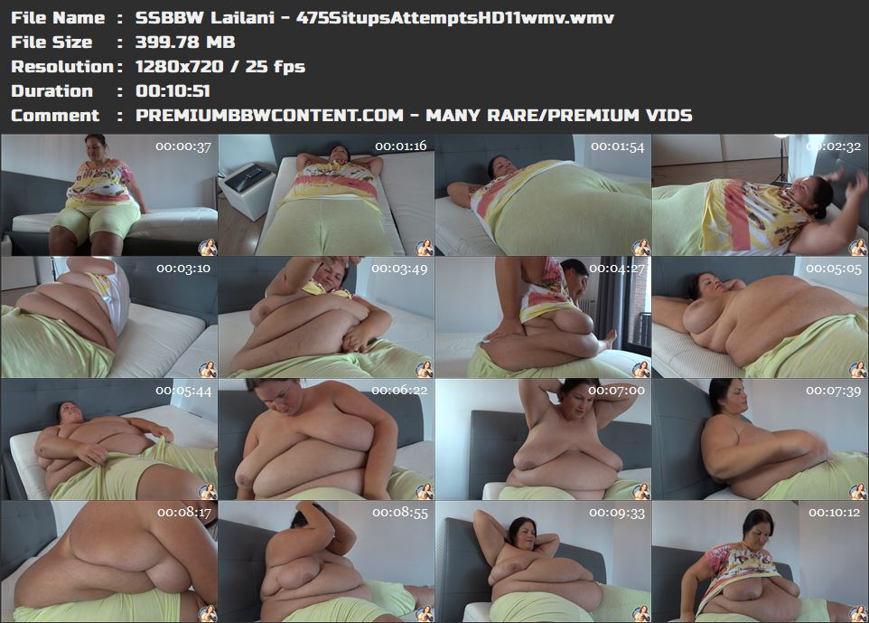 SSBBW Lailani - 475SitupsAttemptsHD11wmv thumbnails