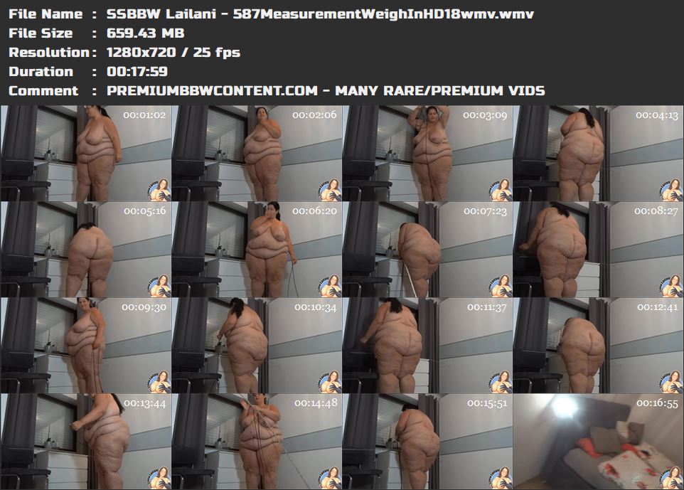 SSBBW Lailani - 587MeasurementWeighInHD18wmv thumbnails