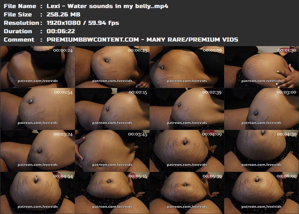 Lexi - Water sounds in my belly. thumbnails