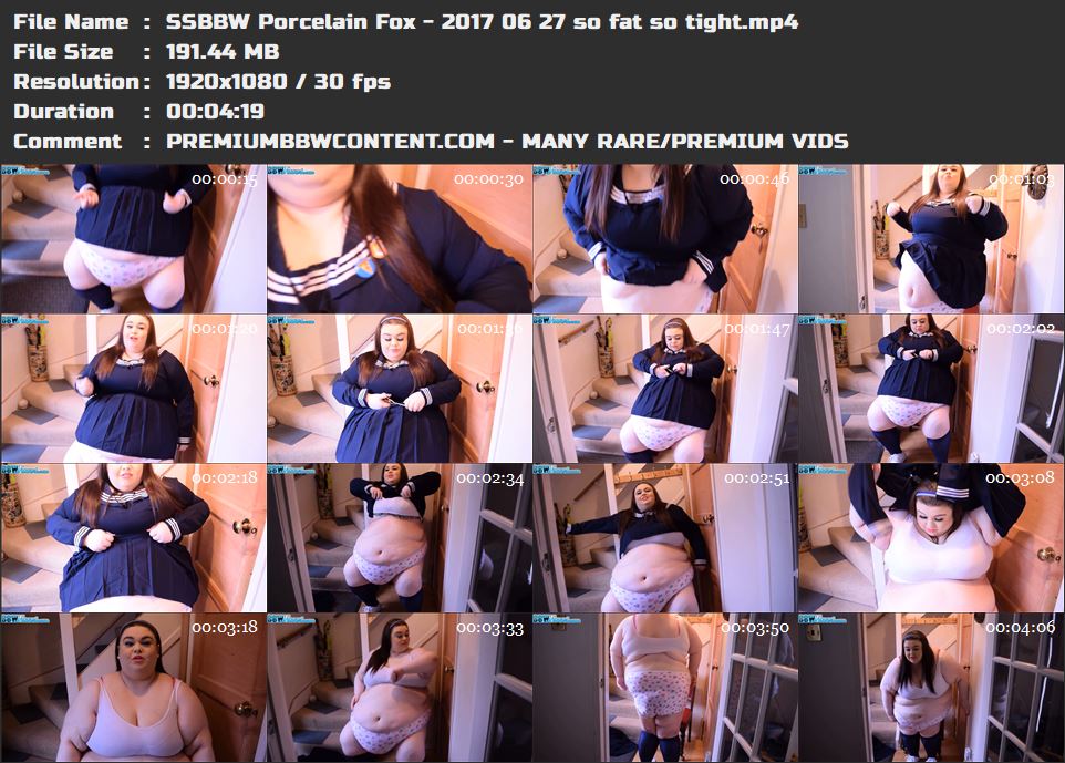 SSBBW Porcelain Fox - 2017 06 27 so fat so tight thumbnails