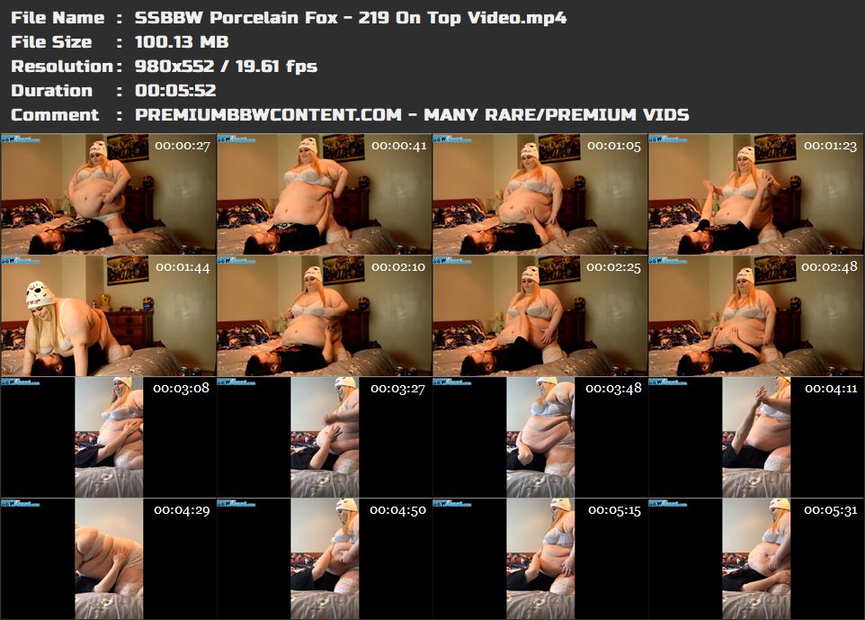 SSBBW Porcelain Fox - 219 On Top Video thumbnails