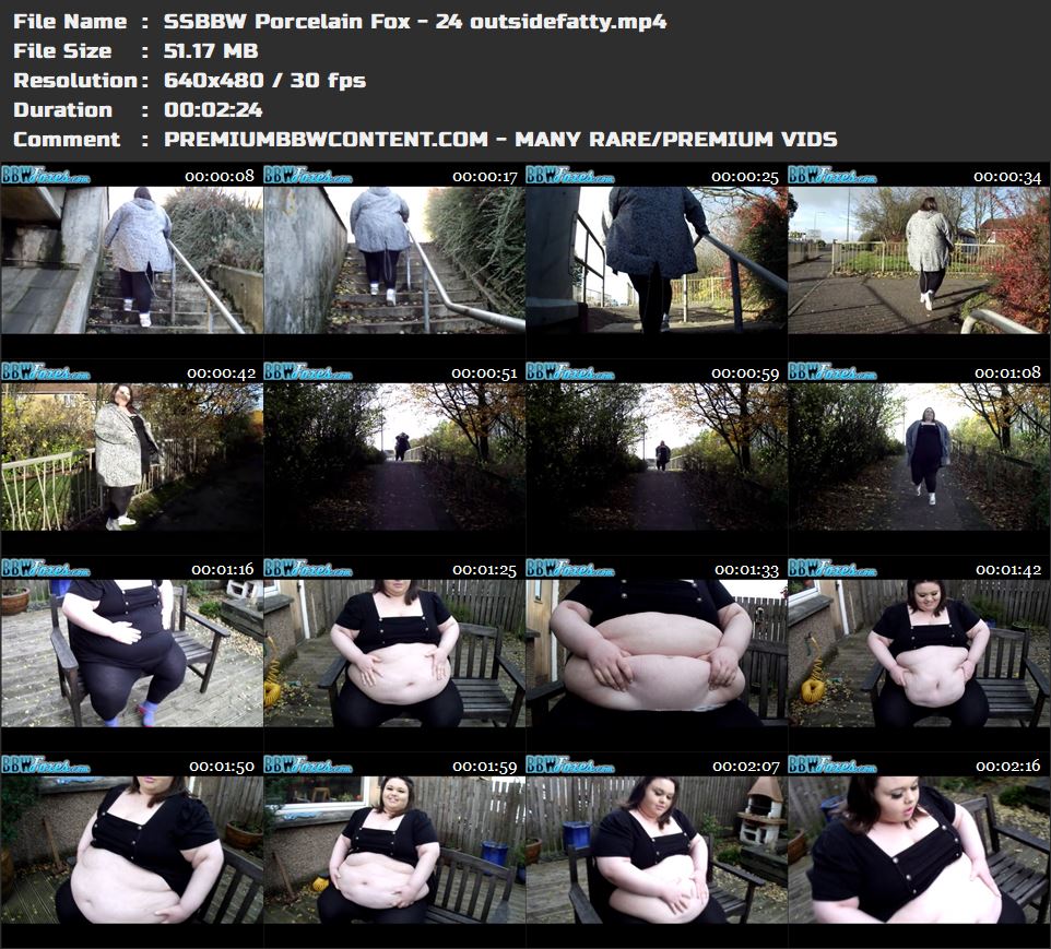 SSBBW Porcelain Fox - 24 outsidefatty thumbnails