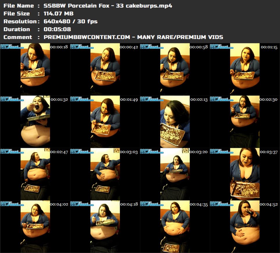 SSBBW Porcelain Fox - 33 cakeburps thumbnails