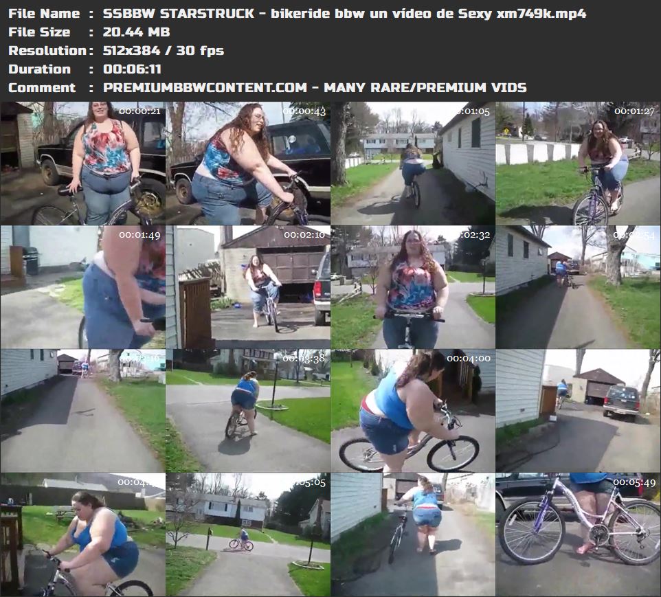 SSBBW STARSTRUCK - bikeride bbw un vÃ­deo de Sexy xm749k thumbnails