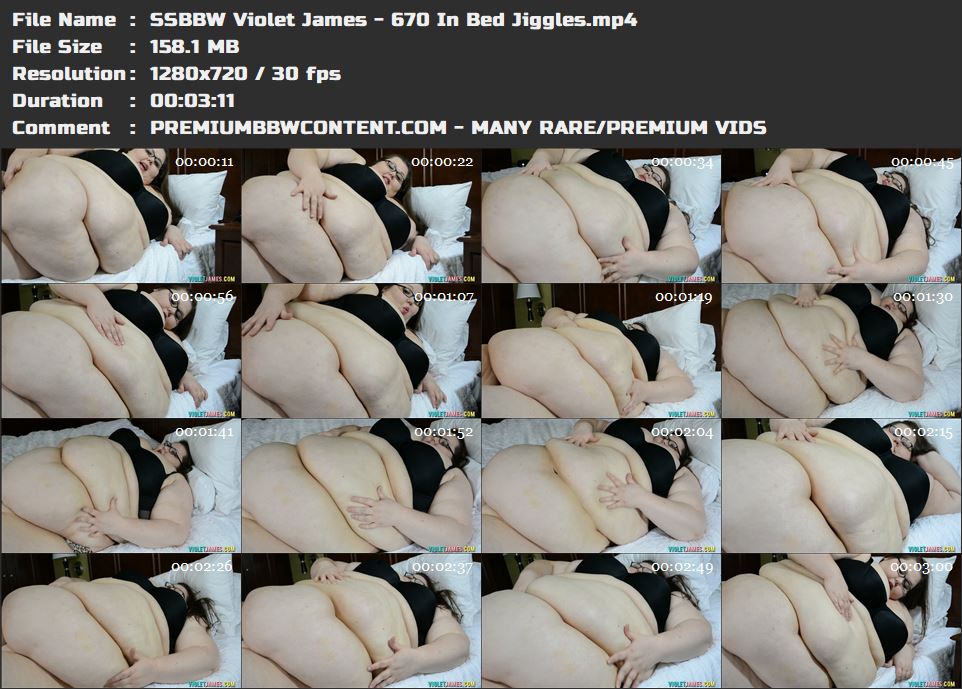 SSBBW Violet James - 670 In Bed Jiggles thumbnails