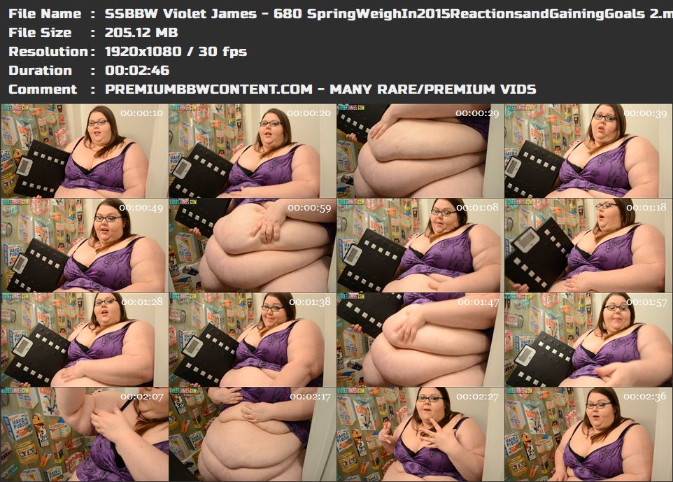 SSBBW Violet James - 680 SpringWeighIn2015ReactionsandGainingGoals 2 thumbnails