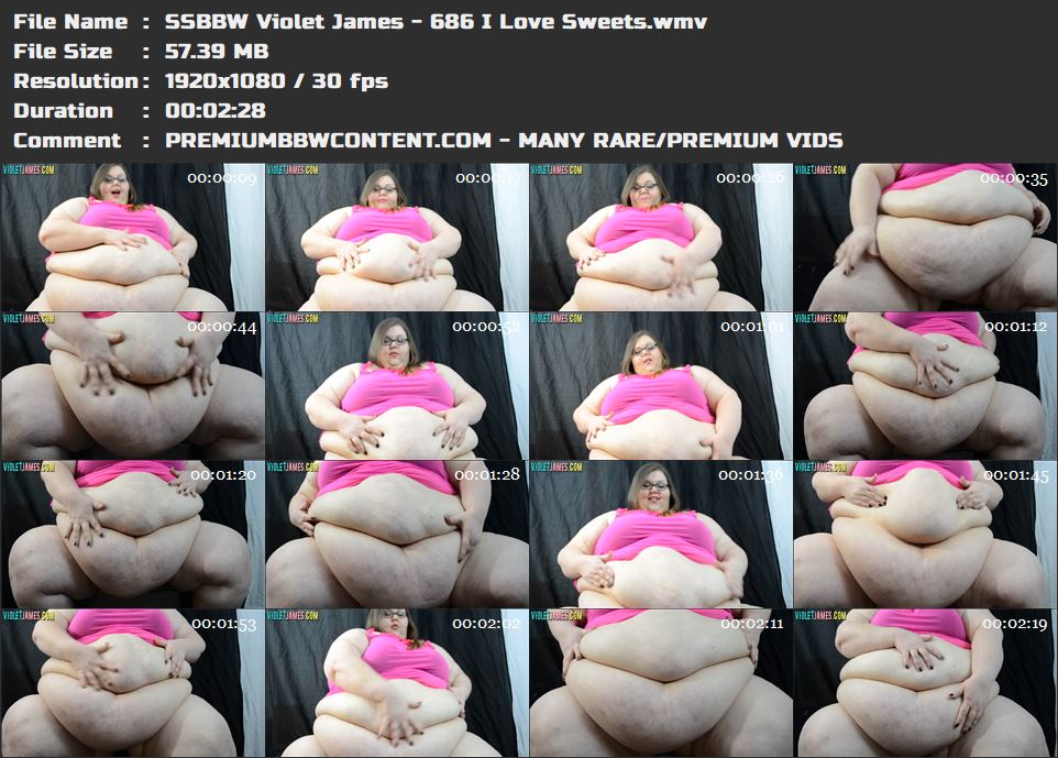 SSBBW Violet James - 686 I Love Sweets thumbnails