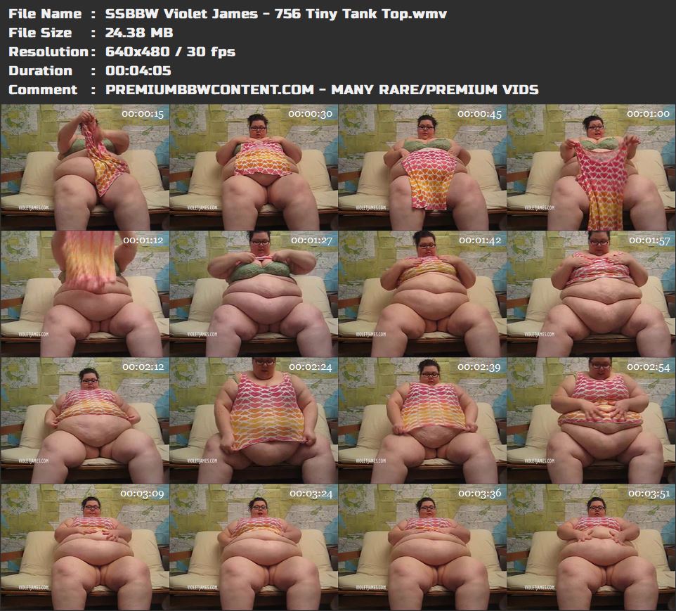 SSBBW Violet James - 756 Tiny Tank Top thumbnails