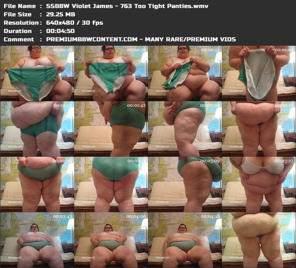 SSBBW Violet James - 763 Too Tight Panties thumbnails