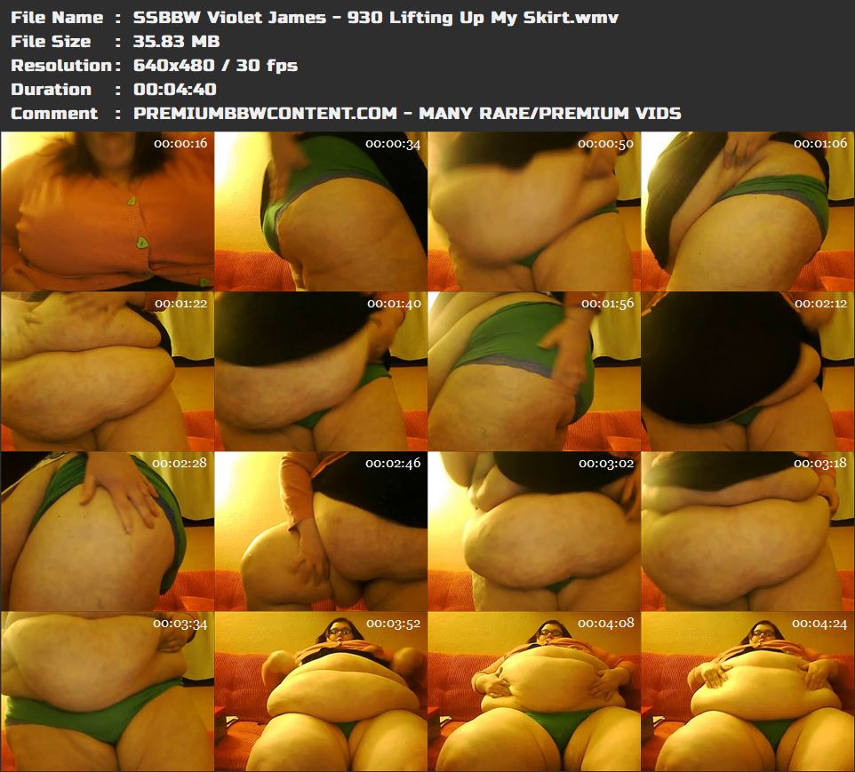 SSBBW Violet James - 930 Lifting Up My Skirt thumbnails