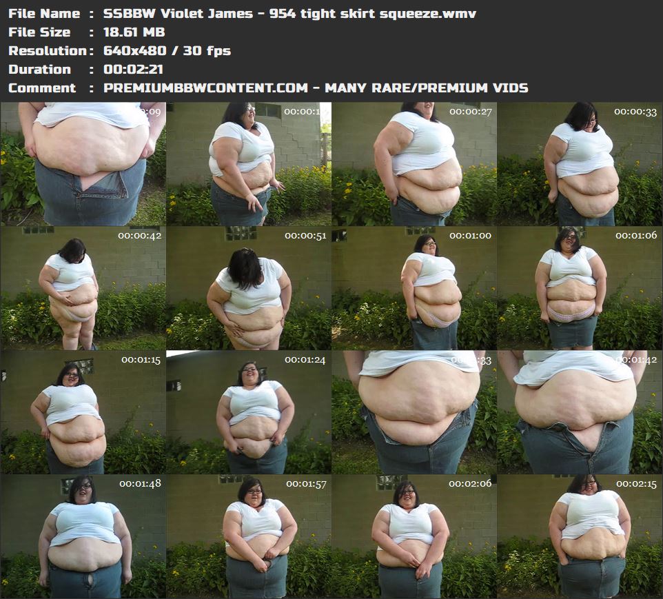 SSBBW Violet James - 954 tight skirt squeeze thumbnails